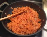 A picture of step 9 of Our Chicken Rice & Omurice.