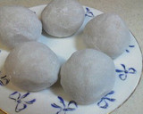 A picture of step 3 of Taro Root Dumpling with Imitation Crab Meat Sauce.