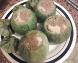 A picture of step 9 of Easy Italian Round Zucchini Stuffed with Meat.