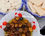 Hình bước làm 2 của món Cải thìa sốt nấm đông cô và sườn gà chay
