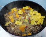A picture of step 3 of Pineapple And Mango Fried Brown Rice.
