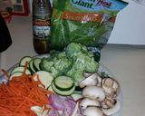 A picture of step 1 of All veggie stir fry.