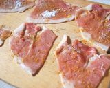 A picture of step 1 of Juicy Tomatoes Rolled In Pork.