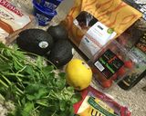 A picture of step 1 of Chicken Avocado Pitas.