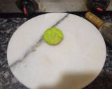 A picture of step 2 of Bathua ki poori.