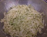 A picture of step 1 of Greek Zucchini Croquettes (Kolokithokeftedes).