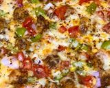 A picture of step 4 of Fajita Pizza.