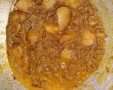 A picture of step 4 of Aloo Keema Masala in Bengali Style.
