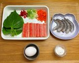 韓式芝麻葉煎餅（蝦仁/蟹肉棒）的食譜步驟1照片