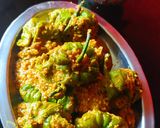 A picture of step 5 of Stuffed Capsicum (Karnataka style).
