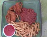Foto del paso 8 de la receta: Pollo rostizado con frijoles y papas