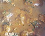 Gambar langkah 8 resipi Rendang Ayam.