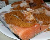 A picture of step 1 of Black Pepper Salmon.