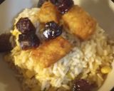 A picture of step 3 of Rice with Stuff.