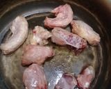 A picture of step 1 of Chicken Yakhni/Stock.