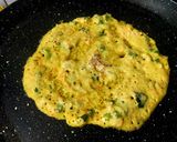 A picture of step 4 of Besan Sooji Nutri Roastie /Chilla.