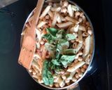 A picture of step 9 of Goat cheese and basil penne.