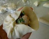 A picture of step 3 of Shrimp and Pork Filled Chinese Chive Dumplings.