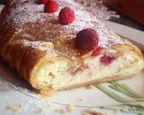 Pas rețetă Ștrudel cu branza si zmeura / Quarkstrudel 3 fotografie