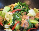 A picture of step 6 of Pan-fried Chicken & Cabbage + 3 Other Veggies.