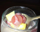 Foto langkah ke 7 dari resep Fruit jellyball🍡🍉 🥭 creamy milk🫗.
