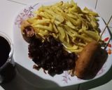 A picture of step 6 of Homemade chips,corndogs and friedmeat.