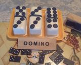 A picture of step 9 of Domino cake with quava n pineapple filling.