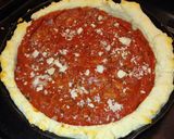 A picture of step 6 of Best deep dish pan pizza.