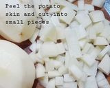 A picture of step 1 of Potato roast.