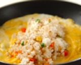 A picture of step 17 of Our Chicken Rice & Omurice.