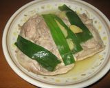 A picture of step 2 of Tasty Noodles! Cold Udon with Steamed Chicken.