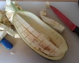 A picture of step 3 of Vickys Greek-Style Lamb Stuffed Aubergine, GF DF EF SF NF.