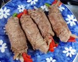 Foto del paso 2 de la receta: Rollitos de res rellenos de pimientos