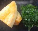 A picture of step 1 of Kaddu paratha(pumpkin).