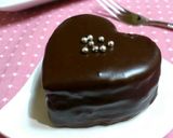 A picture of step 17 of Heart-Shaped Petit Chocolate Cakes For Valentine's Day.