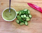A picture of step 2 of Avocado, Cucumber & Grape Salad.