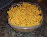 A picture of step 3 of The BEST taco dip ever.