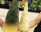 Hình bước làm 1 của món Măng tươi nhà bà Lan xào thịt
