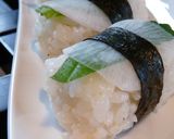 A picture of step 4 of Turnip Nigiri Sushi.