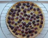 A picture of step 12 of ''Flan aux Cerises' Cherry Tart.