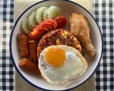 รูปขั้นตอนการทำที่ 4 ของ ข้าวผัดอเมริกัน(ผิวสี)🍚🍳🍅