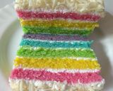 Foto langkah ke 17 dari resep Rainbow Cake Kukus Ny.Liem Super Lembut.