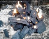 A picture of step 1 of Grill Baked Smore's Cake.