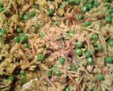 A picture of step 3 of chicken and rice vermicelli.