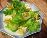 A picture of step 4 of Refreshing Japanese Omelet With Umeboshi Plums and Shiso.