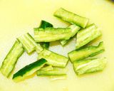 A picture of step 3 of Chicken Tenders and Pounded Cucumbers Seasoned with Yuzu Pepper.