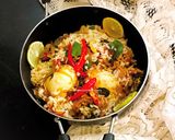 A picture of step 6 of Egg Biryani in South Indian style.