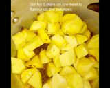 A picture of step 4 of Saucy Potatoes #My4WeeksChallenge.