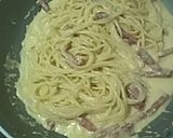 A picture of step 6 of Café Style Pasta Carbonara.