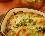 A picture of step 15 of Oyster and Spinach Gratin with Soy Milk and White Miso Sauce.